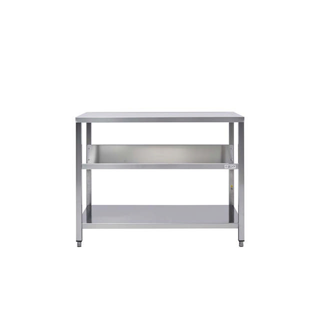 Banco de trabajo industrial 120 cm con campana de extracción - Banco de trabajo reforzado para uso industrial