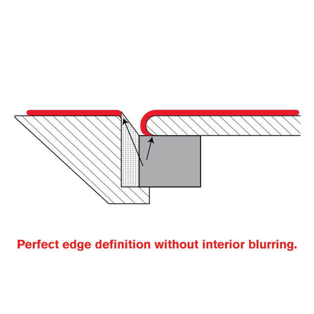 Cordão de espuma diagonal