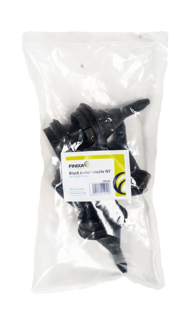 CSG 03 - Außendüse für Feinstruktur schwarz 5st.