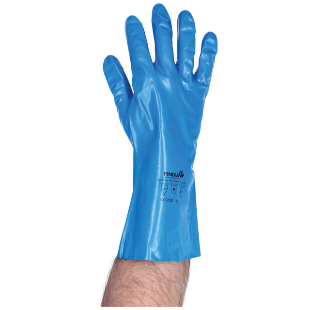 GLQ 10 - Guantes de nitrilo caucho azul XL - 1 par