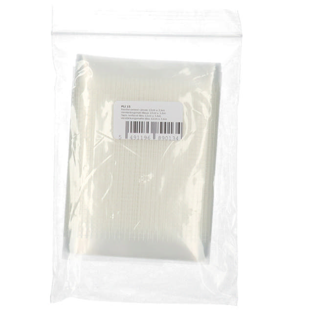 PLI 15 - Fibra vidrio reforzada reparación plásticos 12 cm x 3,6 m