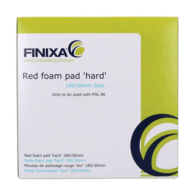POP 308 - Mousse de polissage rouge 'dur' 80/25mm - 5p.