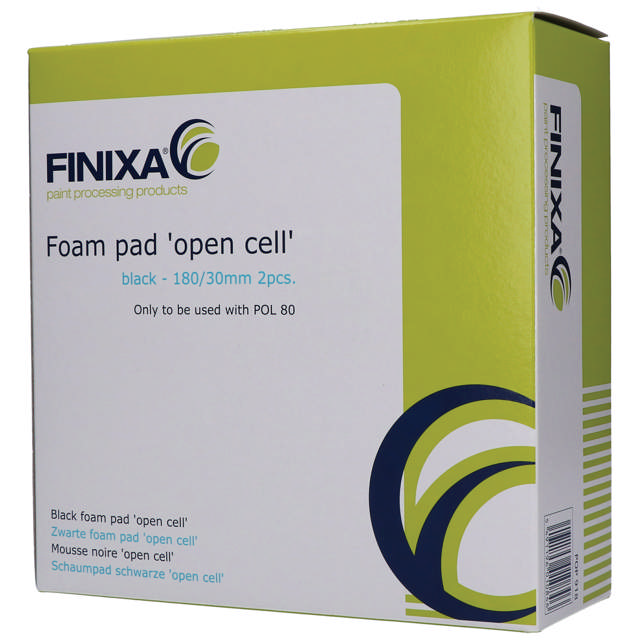 POP 918 - Schaumpad schwarz 'closed cell' 180/30mm - 2stk.