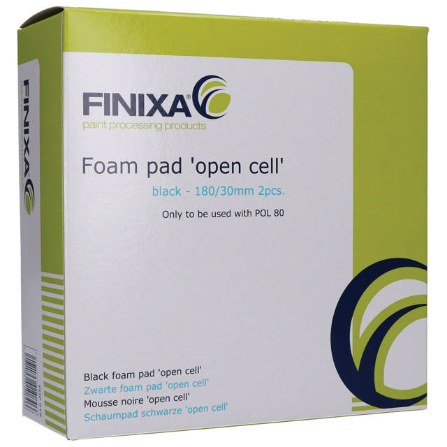 POP 918 - Schaumpad schwarz 'closed cell' 180/30mm - 2stk.