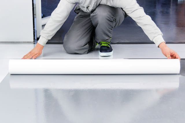 PRF 1200 - Selbstklebende Schutzfolie - weiss - 120cm x 25m