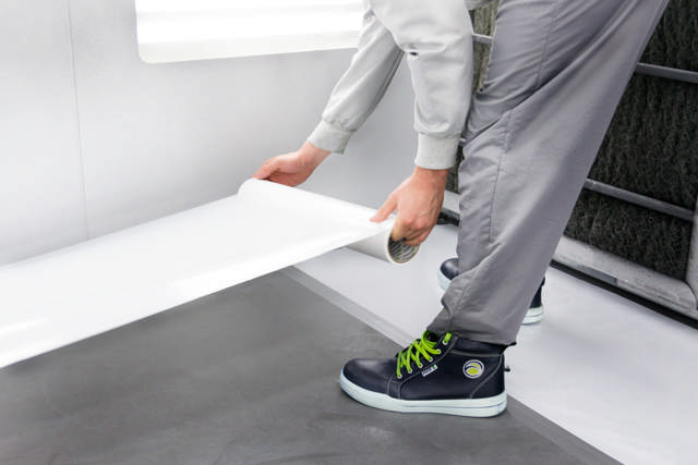 PRF 1200 - Selbstklebende Schutzfolie - weiss - 120cm x 25m