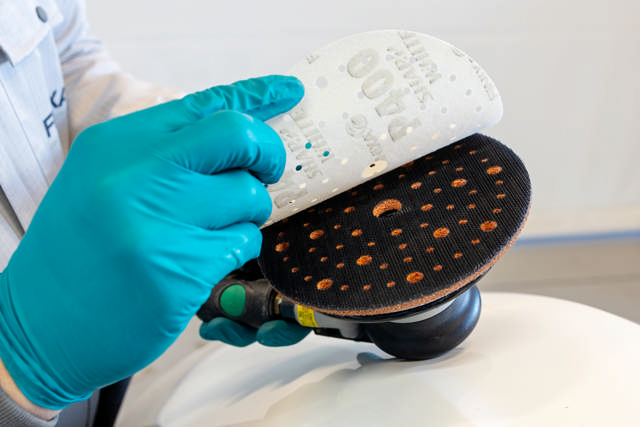 SAM 75M - Schleifteller Medium - 75 Loch - Ø150mm für SharpWhite