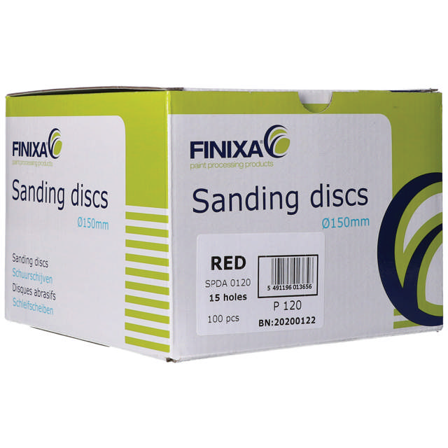 SPDA - Rot Klett-Schleifscheiben Ø150mm 15 Löcher - 50st.