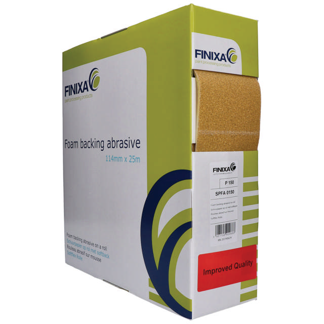 SPFA 0240 - Schleifpapier mit Schaumrücken-114mm x 25m Rolle P240