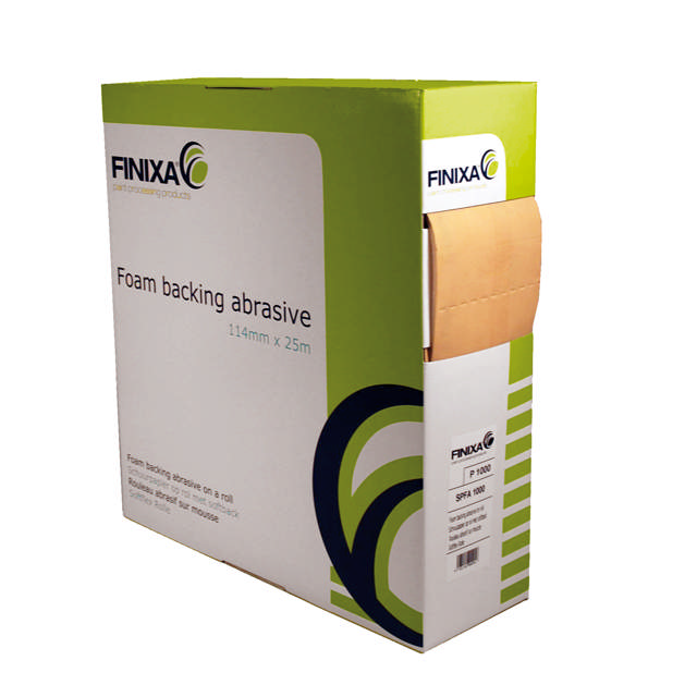 SPFA 0240 - Schleifpapier mit Schaumrücken-114mm x 25m Rolle P240