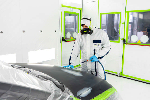 PHO 11 - High-tec Lackieranzug weiß/blau - XXL