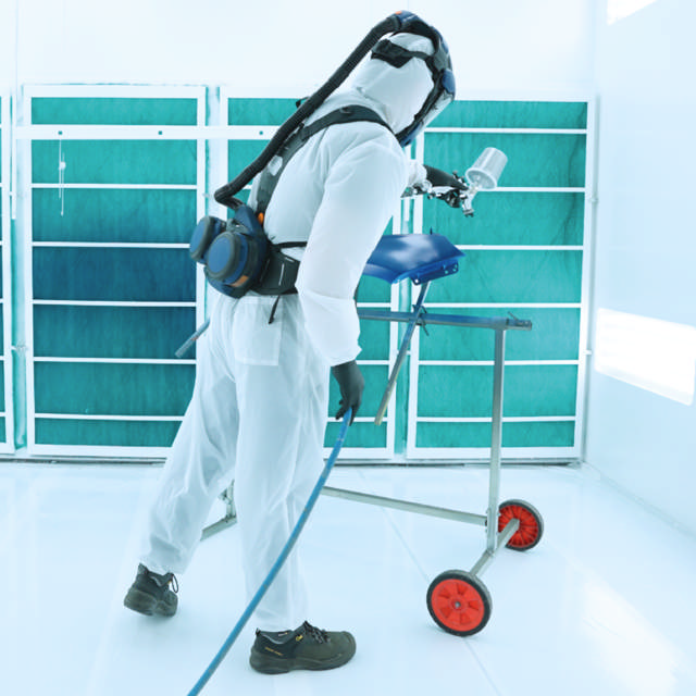 PU-beschichteter Nylon-Lackieranzug – Kat. III Typ 6 62