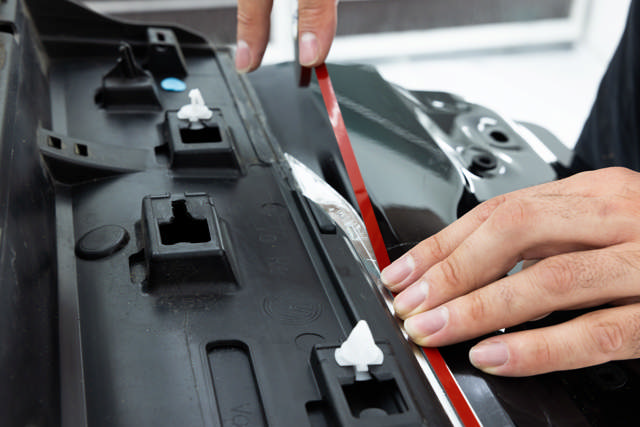 DZB 25 - Doppelseitiges Klebeband rot 25mm x 10m