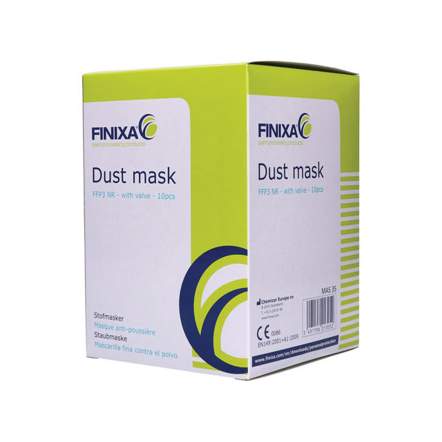 MAS 35 - Mascarilla antipolvo P3 con válvula - 10 udes.