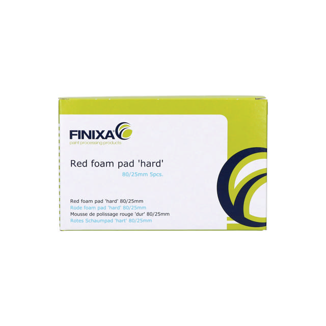 POP 308 - Mousse de polissage rouge 'dur' 80/25mm - 5p.