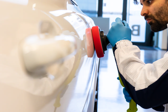 POP 308 - Mousse de polissage rouge 'dur' 80/25mm - 5p.