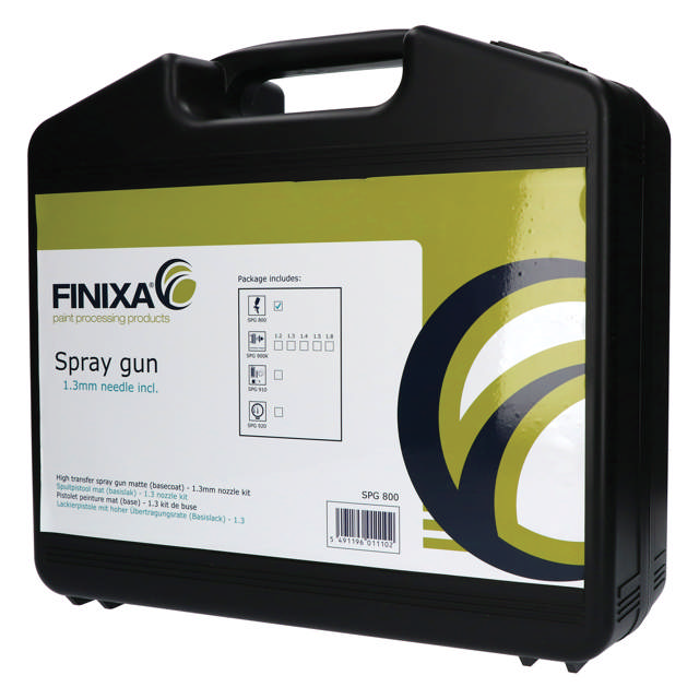 SPG 800A1.2 - Pistola de gravedad - basecoat - 1.2 mm set de boquillas