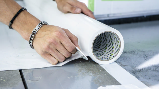 CPT 50 - Spuitcabinebeschermtape wit 50mm x 50m 24 rollen