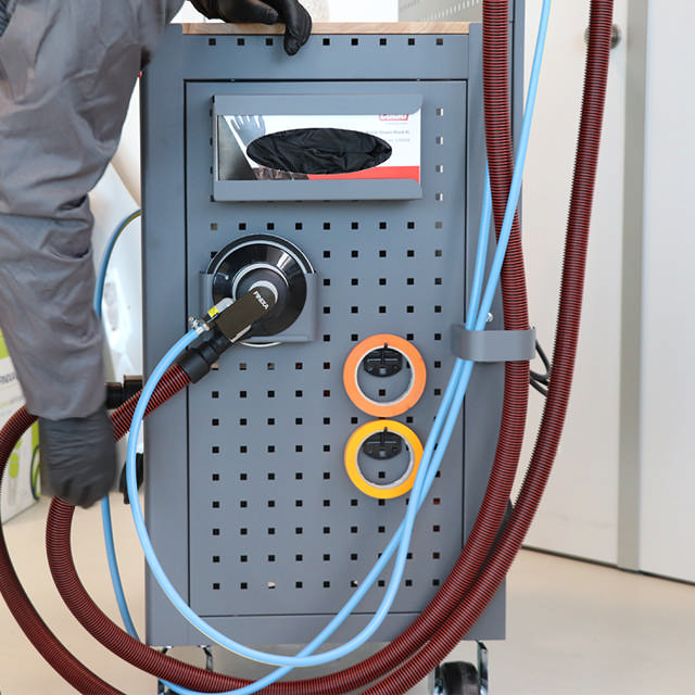 Painel Lateral Perfurado - Carrinho de lixa grande