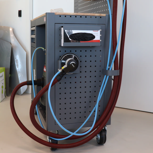 Painel Lateral Perfurado - Carrinho de lixa grande