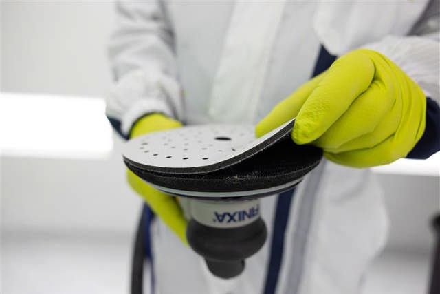 Sistema abrasivo de preparación de pintura