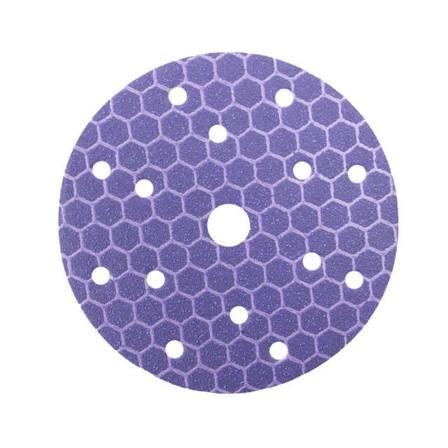 Disques abrasifs Purple - Céramique  - Ø 150 mm - 15 trous