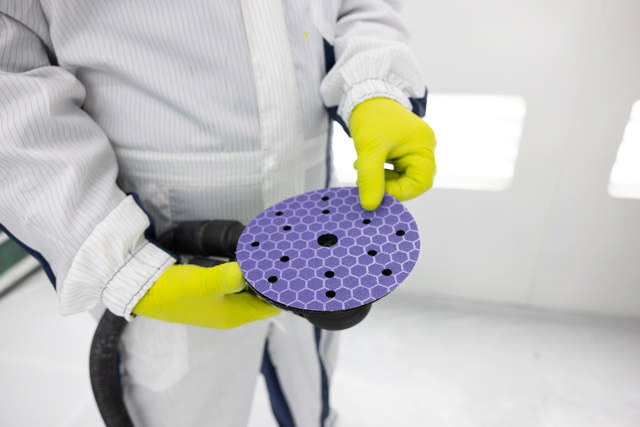 Disques abrasifs Purple - Céramique  - Ø 150 mm - 15 trous