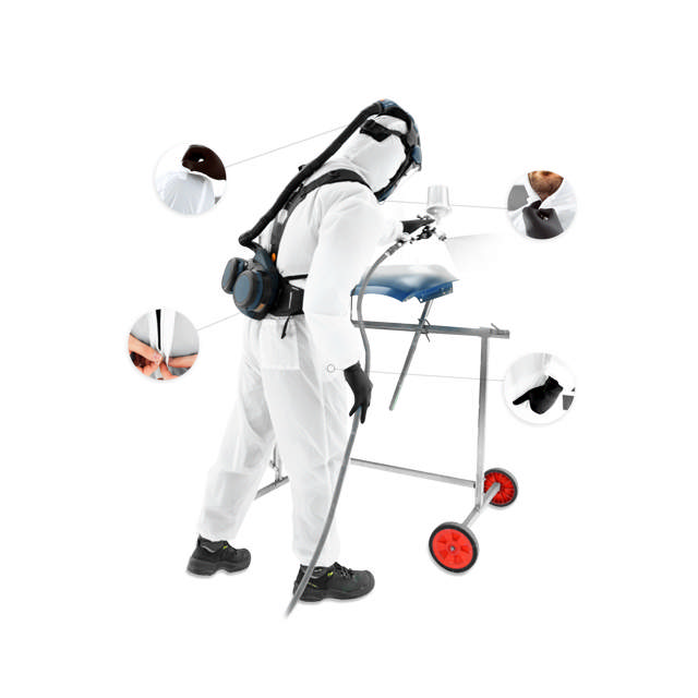 Tuta per verniciatura in Nylon rivestito in PU - Cat III Tipo 6