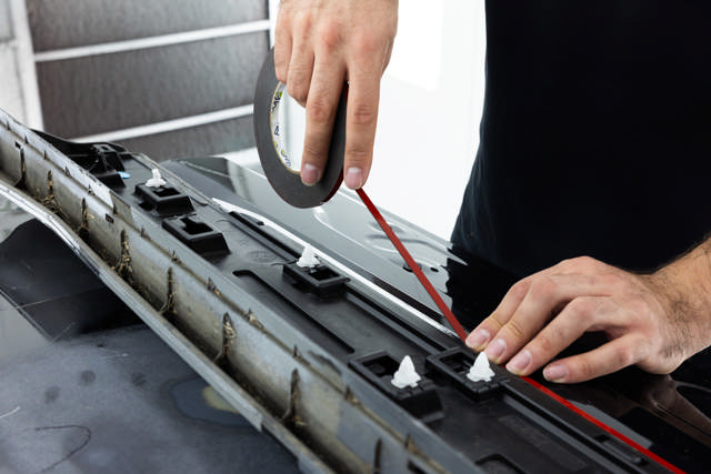 DZB 25 - Doppelseitiges Klebeband rot 25mm x 10m