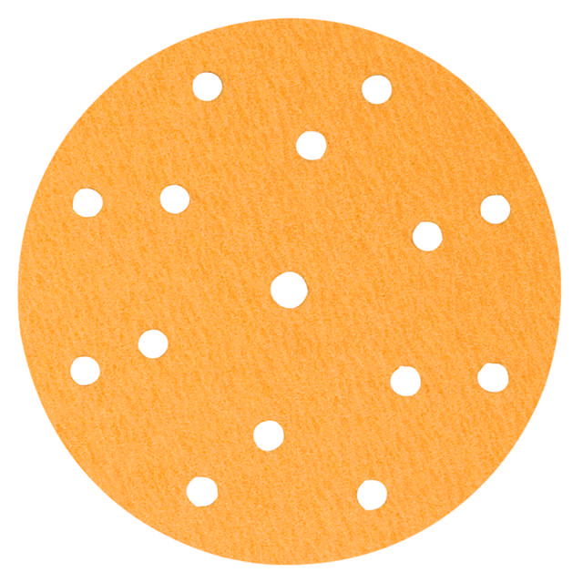 Disques abrasifs – Papier jaune – ø 150 mm – 15 trous